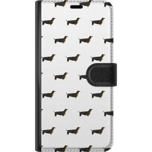 Asus Zenfone 10 Svart Plånboksfodral Taxmönster