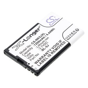 Nokia C3, 3.6V (3.7V), 1100 mAh