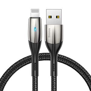 Baseus Cable USB-A to Lightning, LED-indicator, 2.4A, 1m - Black