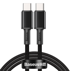 Baseus High Density USB-C /USB-C 100W, PD 1m - Musta