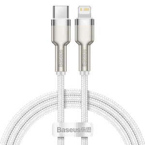 Baseus Cafule Metal USB-C to Lightning Cable PD, 20W, 2m - White