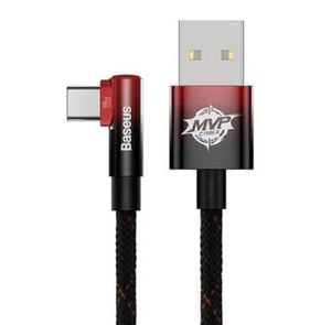 Baseus MVP 2 USB-A - USB-C Cable, 2m, 100W - Black/Red