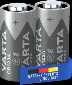 VARTA Lithium Cylindrisk batteri CR123A, 2-pak