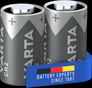 VARTA Lithium Sylindrisk batteri CR2, 2-pak