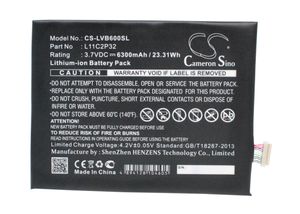 Lenovo L11C2P32, 3.7V, 6300mAh akku 