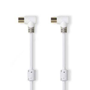 Nedis Koaksiaalikaapeli, 5m, 75 Ohm - Valkoinen