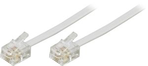 Modular cable 6P4C (RJ11) 2 m valkoinen