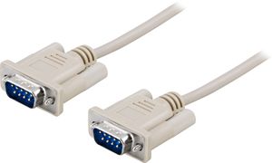 Switch cable DB9ma-9ma, 2 meter - grå