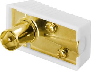 Kullattu kulma-antenniliitin 9,5 mm, ruuvikiinnitys, uros