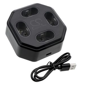 Laddningsstation för 4 batterier för Xbox XSS, Xbox XSX, Xbox X1, Xbox X1 Elite-kontroll