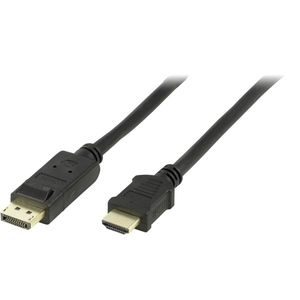 DELTACO DisplayPort HDMI ljud 19-pin ha 3m