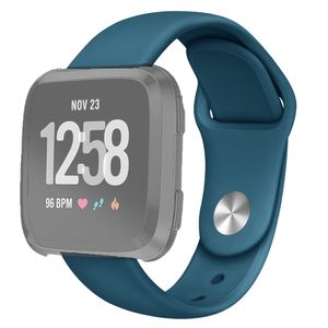 Silikonarmband för Fitbit Versa/Versa 2/Versa Lite Small - Blå