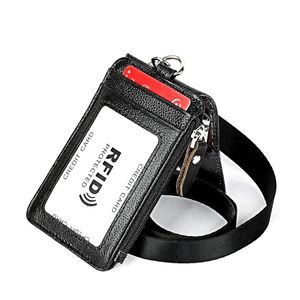 Anti-Magnetic RFID Leather Card Holder - Black 