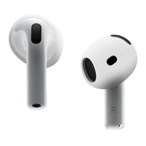 AirPods 4 mjuk skyddskåpa i silikon – Vit