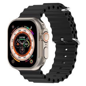 Apple Watch 42mm/41mm/40mm/38mm silikoniranneke – musta