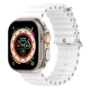 xDfind Apple Watch 42mm/41mm/40mm/38mm silikoniranneke - valkoinen