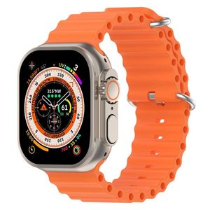 xDfind Apple Watch 42mm/41mm/40mm/38mm silikoniranneke - oranssi