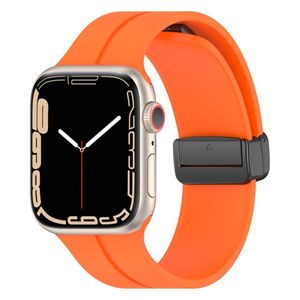 Apple Watch 46mm/49mm/45mm/44mm Silikone Urrem - Orange
