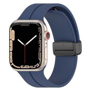 Apple Watch 42mm/41mm/40mm/38mm Kellonranneke – Tummansininen