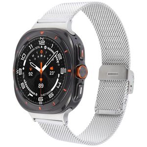 Samsung Galaxy Watch Ultra 2025/Ultra 47mm Klokkereim Milanese - Sølv