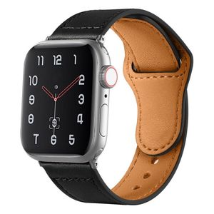 Aito nahkaranneke Apple Watchille 42/41/40/38 mm – Musta