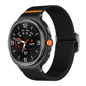 Samsung Galaxy Watch8/8 Classic -kellonranneke nailonista - musta