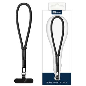 XDcase justerbar håndleddsstropp for mobiltelefon – svart