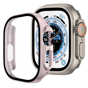 Apple Watch Series 11/10 46 mm deksel/skjermbeskytter i herdet glass/plast – rosa