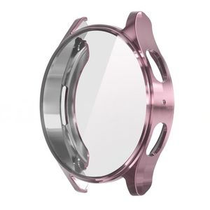 Samsung Galaxy Watch7 44mm cover Hærdet Glas/TPU – Lyserød