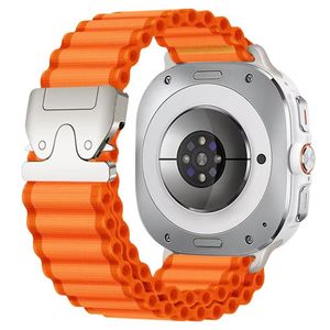 Samsung Galaxy Watch8/Watch8 Classic Kellonranneke – Oranssi/Hopea