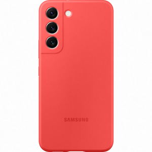 Samsung Silicone Cover for Samsung Galaxy S22 5G - Red