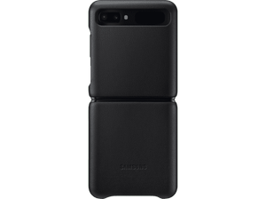Samsung Leather Cover for Samsung Galaxy Z Flip - Black