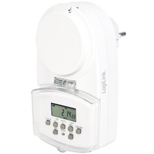 LogiLink Outdoor Digital 1800W IP44 timer - Hvid