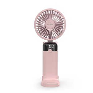 Nedis Handfläkt 90 mm, 6-Hastighet, Rosa