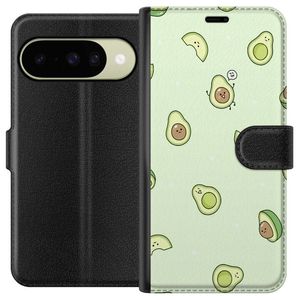 Google Pixel 10 Svart Plånboksfodral Avokado