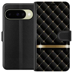 Google Pixel 10 Svart Plånboksfodral Lyxigt