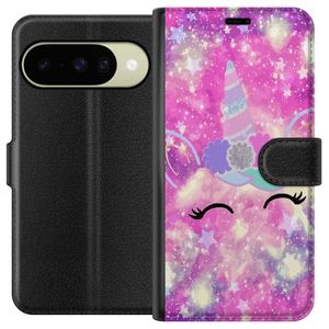 Google Pixel 10 Musta Lompakkokotelo Glad Enhörning