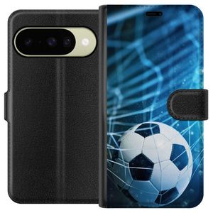 Google Pixel 10 Svart Plånboksfodral Fotboll