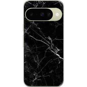 Google Pixel 10 Transparent Mobilskal Svart marmor