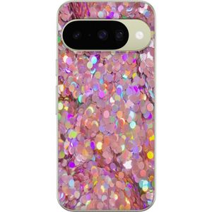 Google Pixel 10 Transparent Mobilskal Glitter