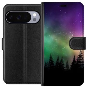 Google Pixel 10 Pro Svart Plånboksfodral Norrsken