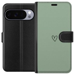 Google Pixel 10 Pro XL Musta Lompakkokotelo Hjärta