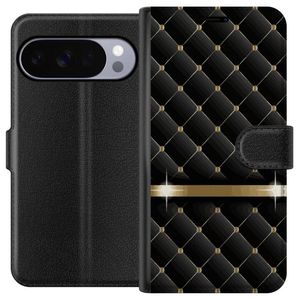 Google Pixel 10 Pro XL Svart Plånboksfodral Lyxigt