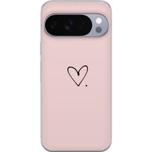 Google Pixel 10 Pro XL Gjennomsiktig Telefondeksel Hjärta.