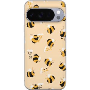 Google Pixel 10 Pro XL Transparent Mobilskal Humlor