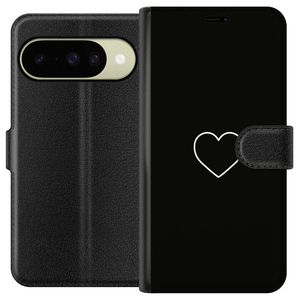Google Pixel 11 Musta Lompakkokotelo Hjärta