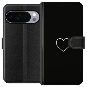 Google Pixel 11 Pro Musta Lompakkokotelo Hjärta