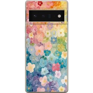 Google Pixel 6 Pro Transparent Mobilskal Miniatyrblommor