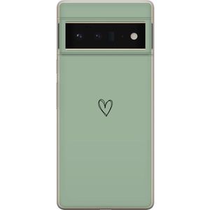 Google Pixel 6 Pro Transparent Mobilskal Hjärta