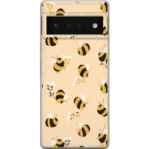 Google Pixel 6 Pro Transparent Mobilskal Humlor